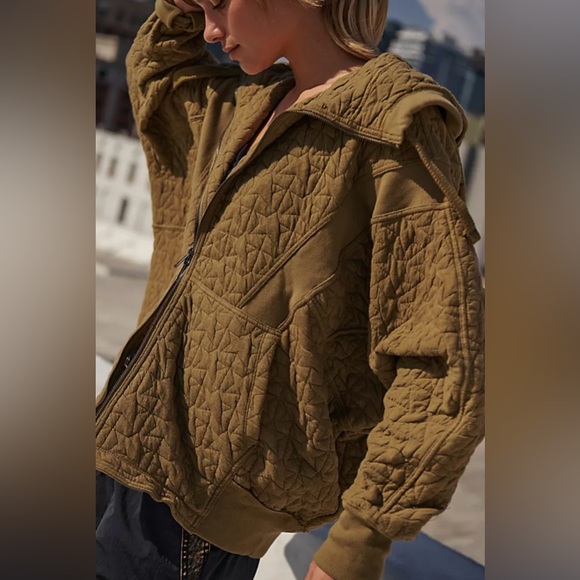 NWOT FP Movement All Your Love Quilted Hoodie - Picture 7 of 7